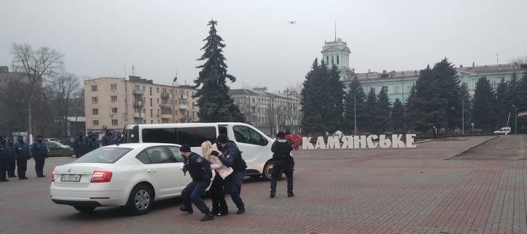 Профілактика пожеж на ринку та маневри судових охоронців в Кам’янському