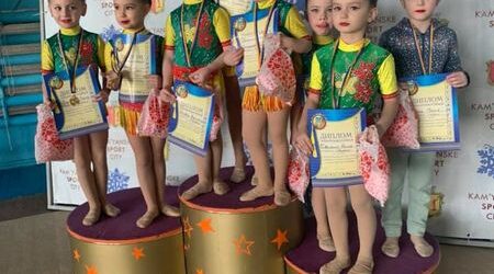 Юные грации Каменского достойно выступили на соревнованиях по гимнастике