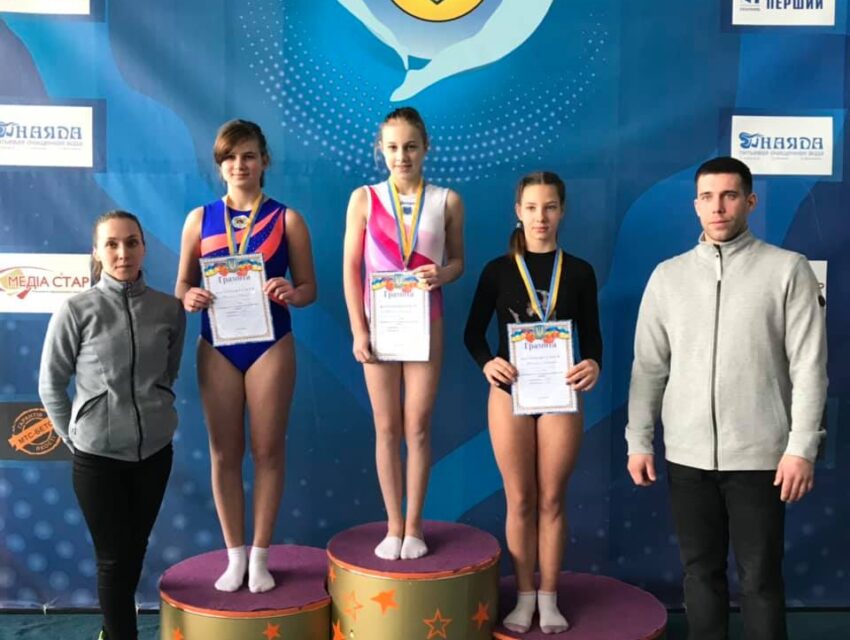 В Каменском соревновались юные акробаты