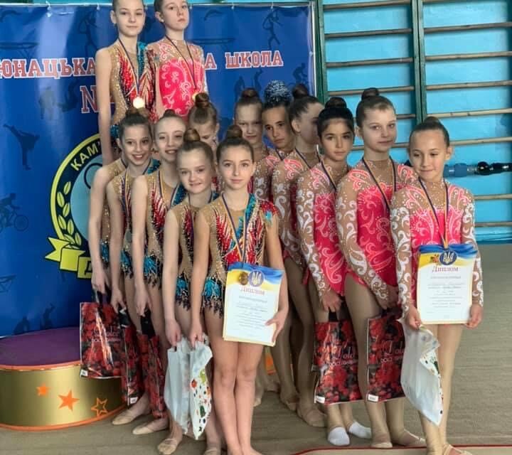 Кам’янчанки здобули перші місця на чемпіонаті області з естетичної групової гімнастики