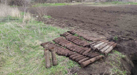 На Дніпропетровщині на городі знайшли 77 застарілих боєприпасів