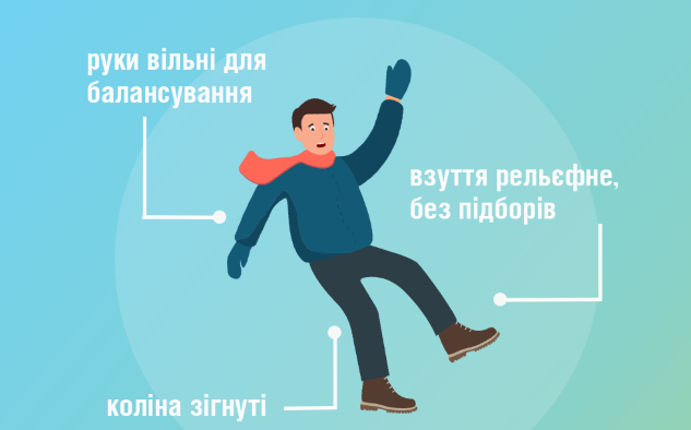 Як вберегтися від травми при падінні на слизькому в Кам’янському - ФОТО