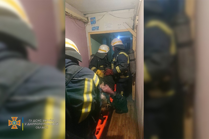 У Кам’янському на пожежі постраждав чоловік