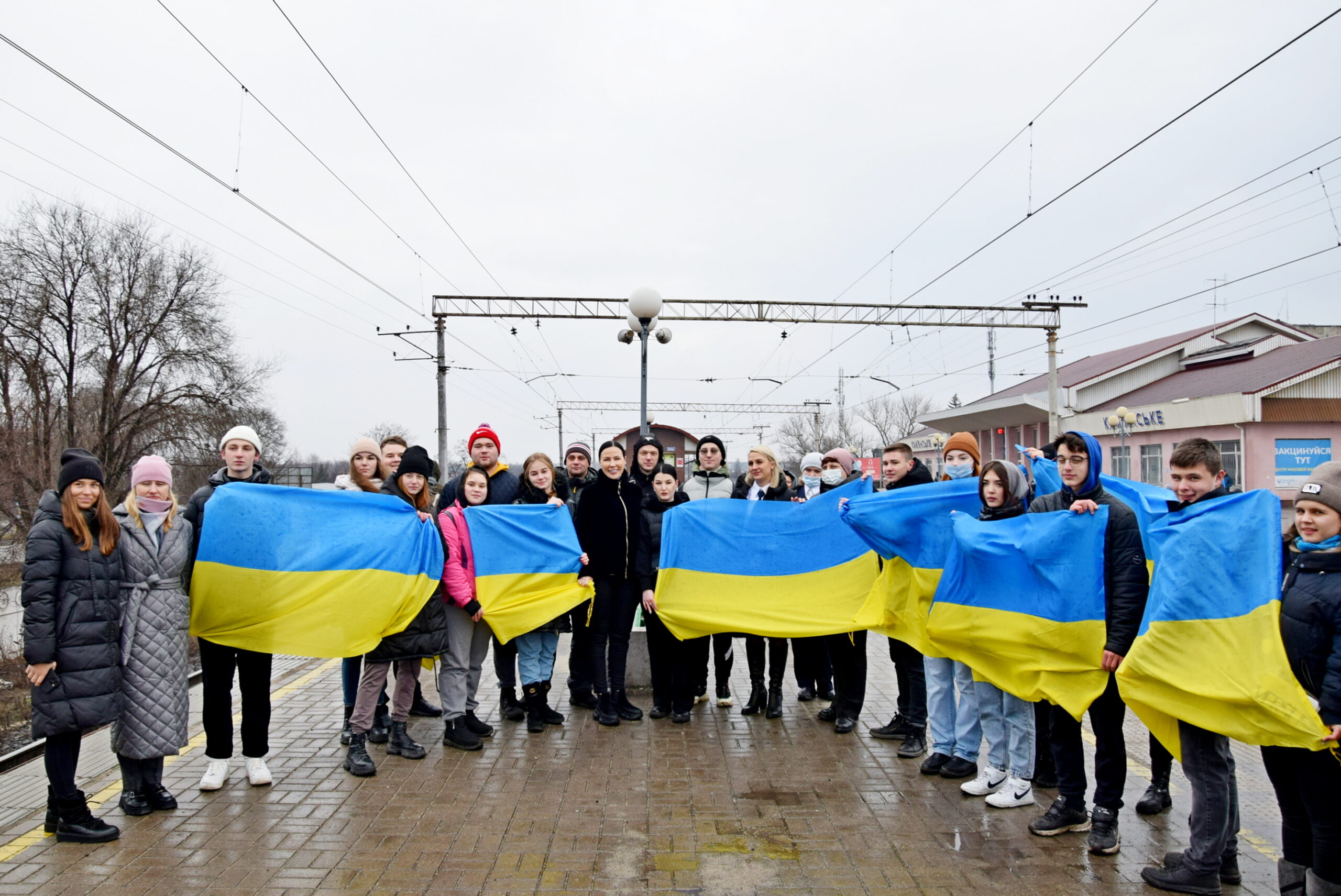 У Кам’янському зустріли Поїзд Єдності - ФОТО