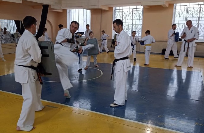 Каратисти Дніпропетровщини вчаться битись у чотирикратного чемпіона світу в Кам’янському - ФОТО
