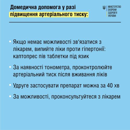 МОЗ України вперше рекомендує, які ліки вживати при кризових станах - ФОТО