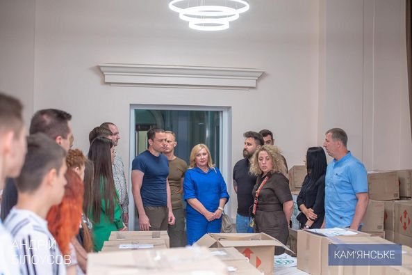 Кам’янське отримало перший транш гуманітарної допомоги для переселенців та багатодітних родин