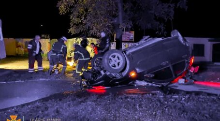У Кам’янському внаслідок ДТП перевернувся автомобіль