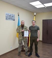 Мер Кам’янського отримав Подяку від військових