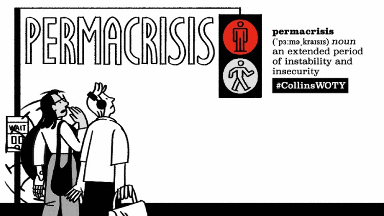 «Пермакриза» (Рermacrisis) – головне слово 2022 року за версією Collins Dictionary.