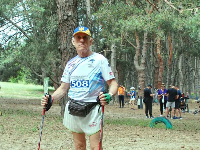 Кам’янчанин Валентин Засоба – срібний призер чемпіонату Дніпропетровщини зі скандинавської ходьби