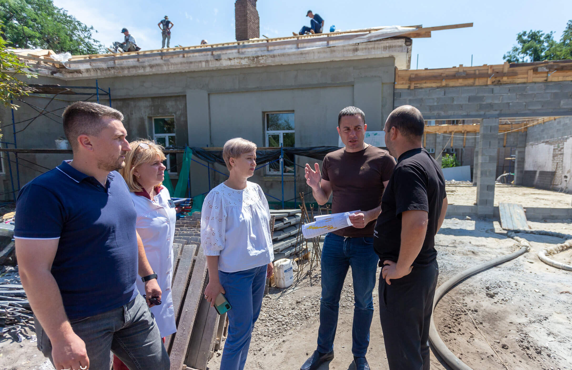 В Кам'янському роботи на будівництві Центру реабілітації для військових йдуть за графіком - ФОТО