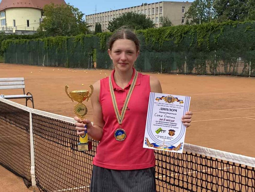 Кам`янчанка Софія Стотика стала чемпіонкою України з тенісу