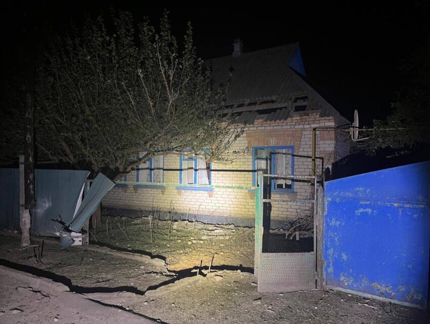 Від нічних артобстрілів на Дніпропетровщині постраждав 25-річний чоловік
