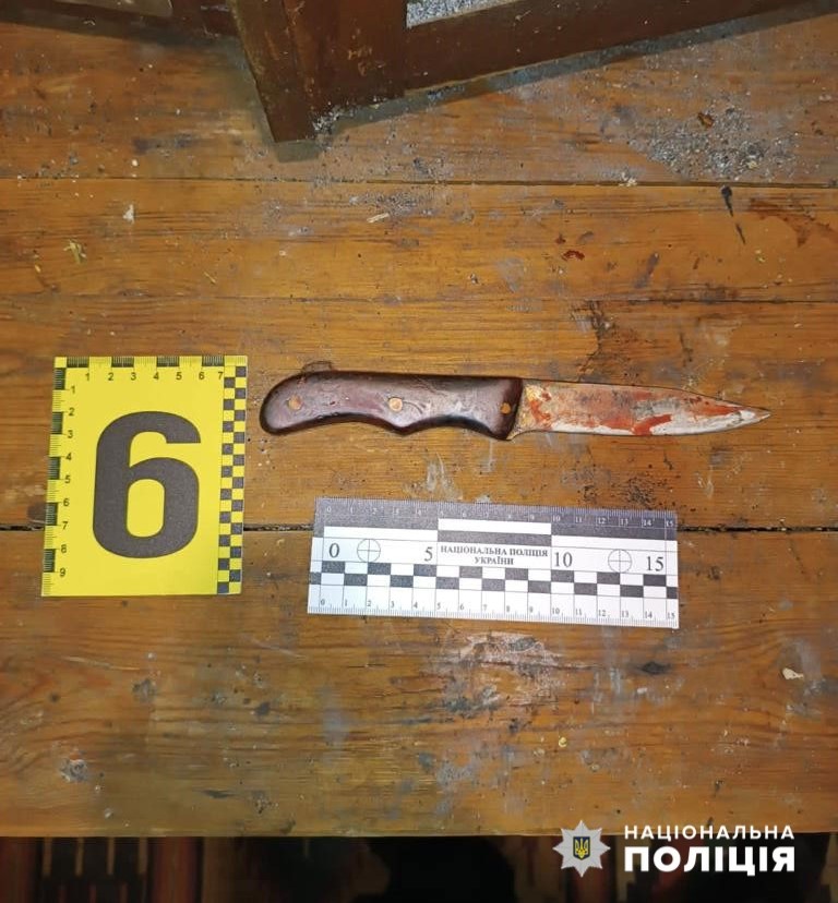 На Дніпропетровщині 32-річний чоловік порізав ножем себе, а потім поліційного, який намагався його заспокоїти - ФОТО