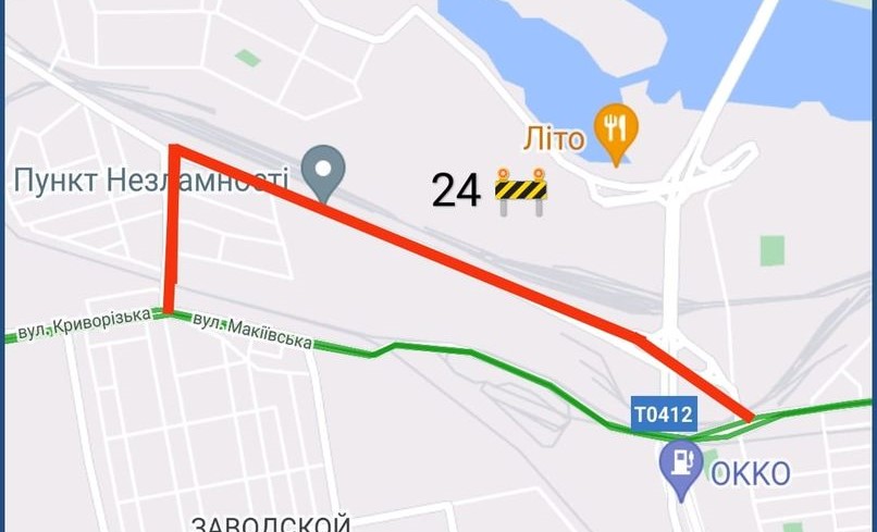 В Кам’янському тимчасово змінено маршрут автобуса №24