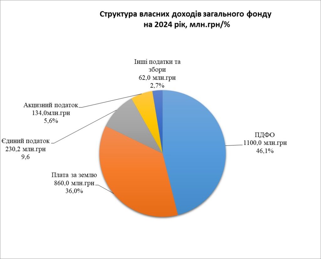 Оцінка доходів бюджету Кам’янської МТГ на 2024 рік - ФОТО