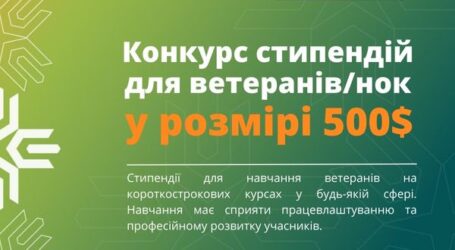 Триває конкурс стипендій на навчання для ветеранів та ветеранок в рамках Програми реінтеграції IREX