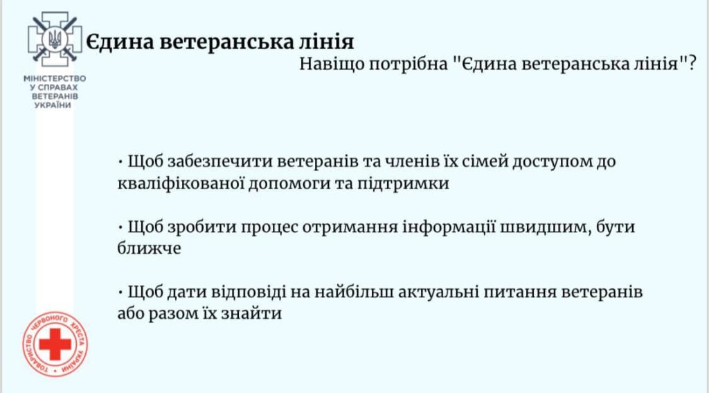 Розпочала роботу Єдина ветеранська лінія - ФОТО