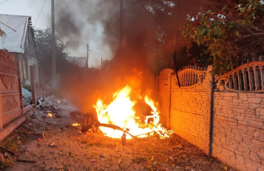 Ввечері та вночі окупанти били безпілотниками по одному з міст Дніпропетровщини - ФОТО