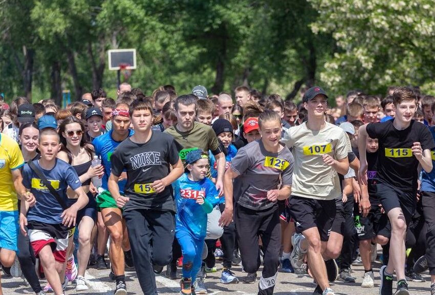 На Лівобережжі Кам’янського відбувся традиційний легкоатлетичний пробіг