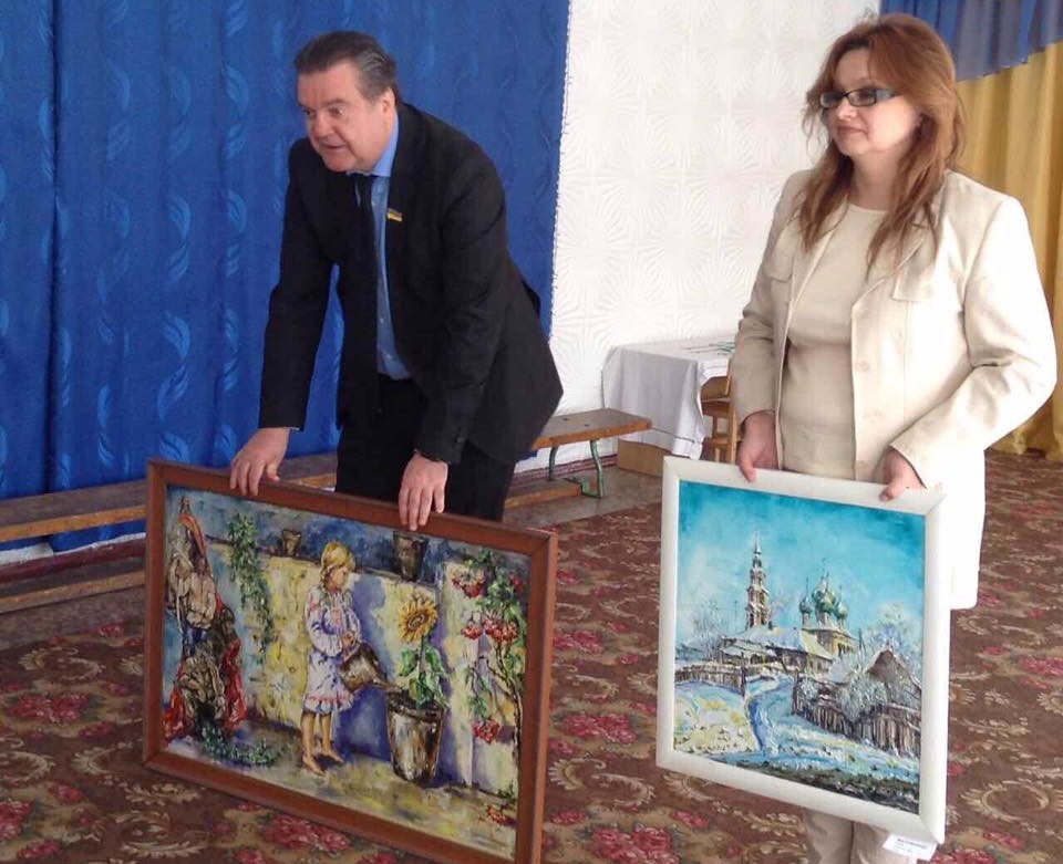 Алла Михальчук: «Тему війни ніяк не оминути, вона дуже болюча, але це реалії нашого життя, і художник не може залишатися осторонь…» - ФОТО