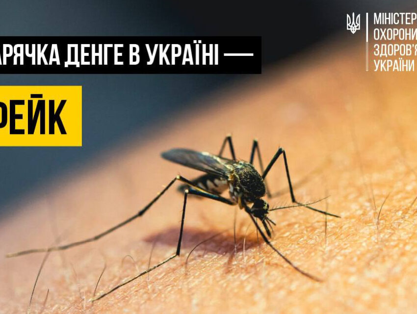 В МОЗ спростували черговий фейк про поширення гарячки Денге в Україні