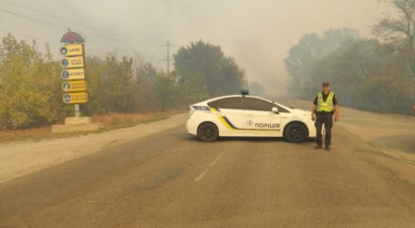 Водіїв попереджають про перекриття дороги через лісову пожежу поблизу Єлизаветівки 