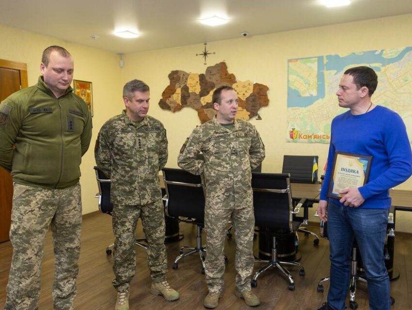 Мер Кам’янського отримав подяку від медичного шпиталю, де лікують поранених військових та цивільних