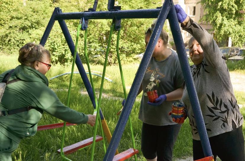 В Кам'янському органи самоорганізації населення продовжують роботи з доброустрою - ФОТО