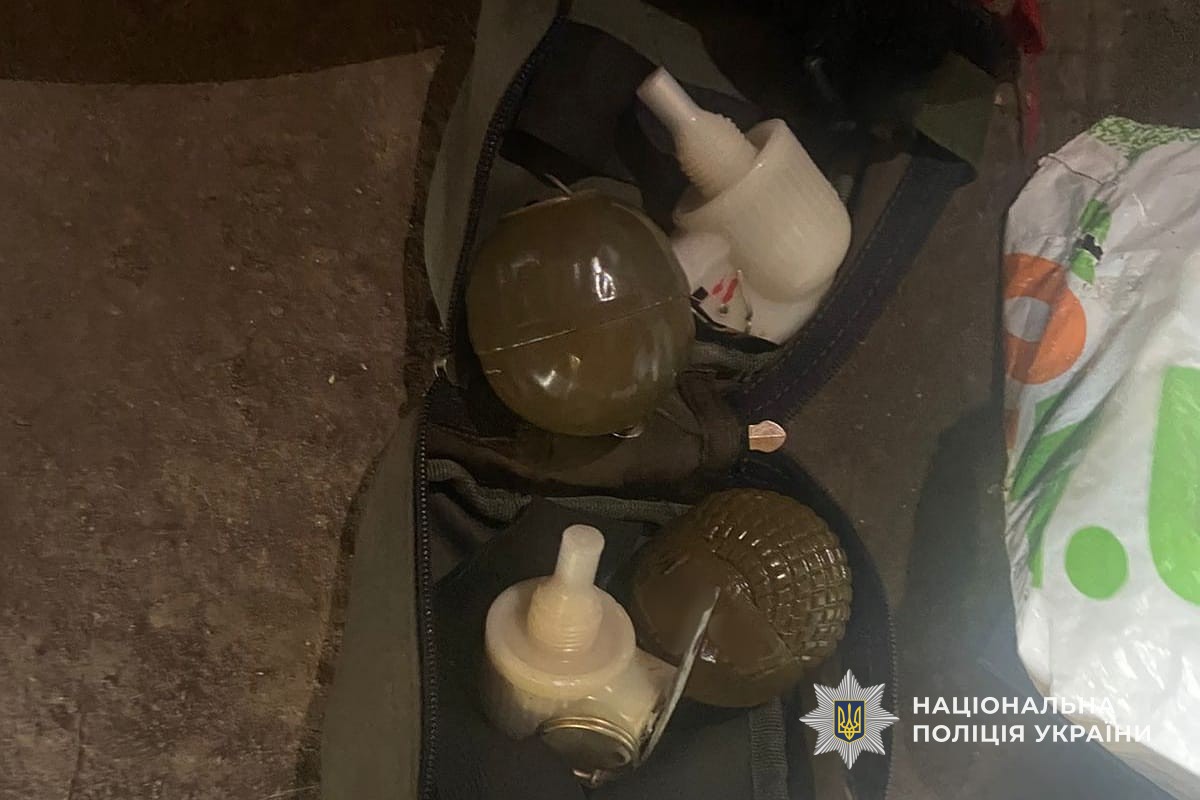 У Кам'янському районі поліційні виявили у місцевого жителя схрон зі зброєю та боєприпасами - ФОТО