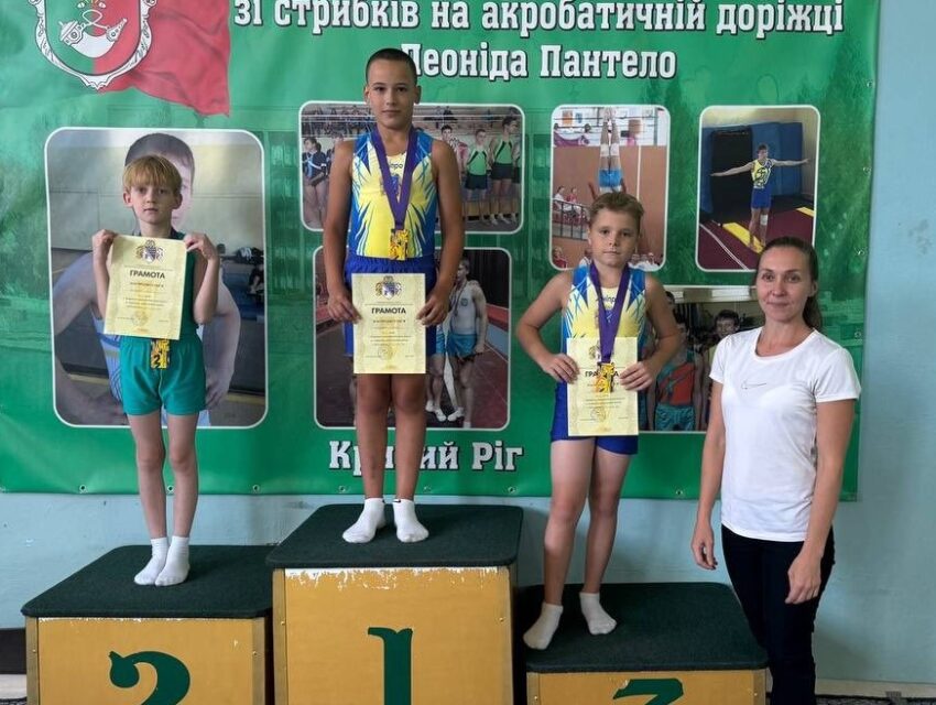 Акробати з Кам’янського здобули нагороди на обласних змаганнях