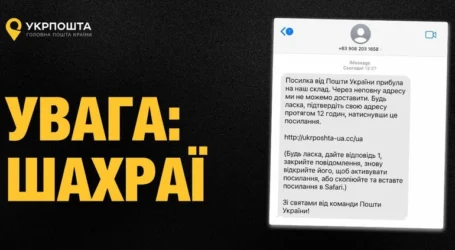 “Укрпошта” попередила про шахрайську розсилку від імені компанії