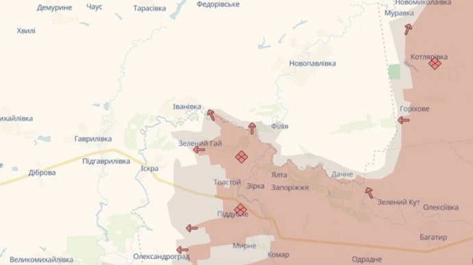 Ворог просунувся на Дніпропетровщині та Запоріжжі, повідомляють ЗМІ