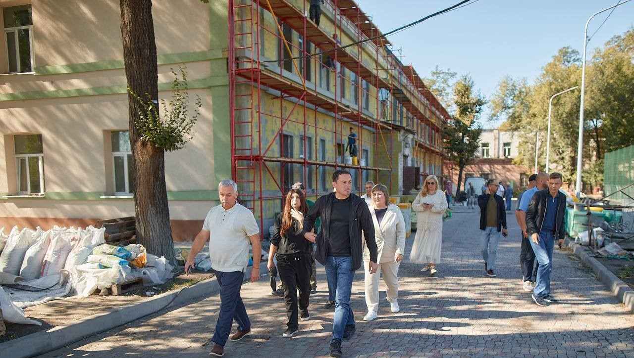 В Кам'янському до кінця року планують завершити капремонт Наукового ліцею ім. А.Лигуна - ФОТО