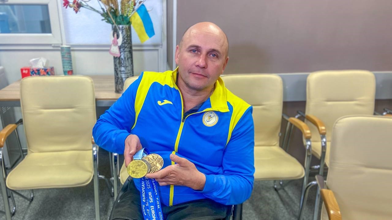 Параолімпійців Дніпропетровщини, серед яких кам'янчанин Віталій Плакущий, привітали зі здобуттям нагород на чемпіонаті Європи з кульової стрільби - ФОТО