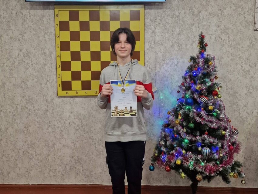 Юний шахіст Владислав Литвин став переможцем турніру в Кам’янському