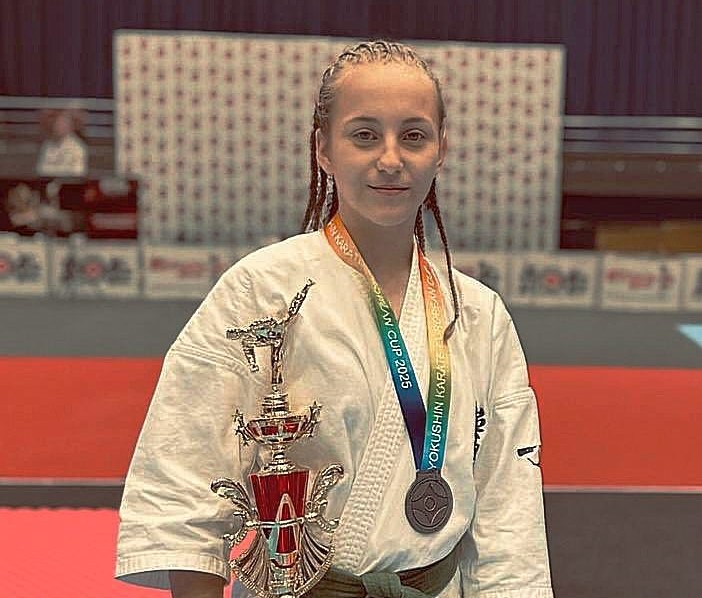 Софія Філіп’єва з Кам’янського здобула срібну медаль на Кубку Європи з кіокушин карате