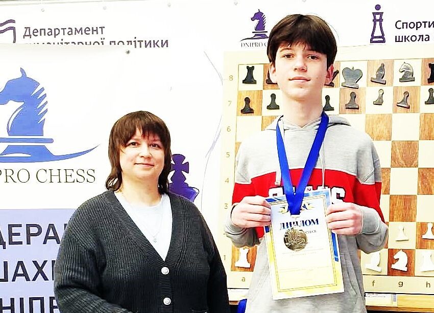Шахіст з Кам`янського Владислав Литвин став срібним призером чемпіонату Дніпропетровщини