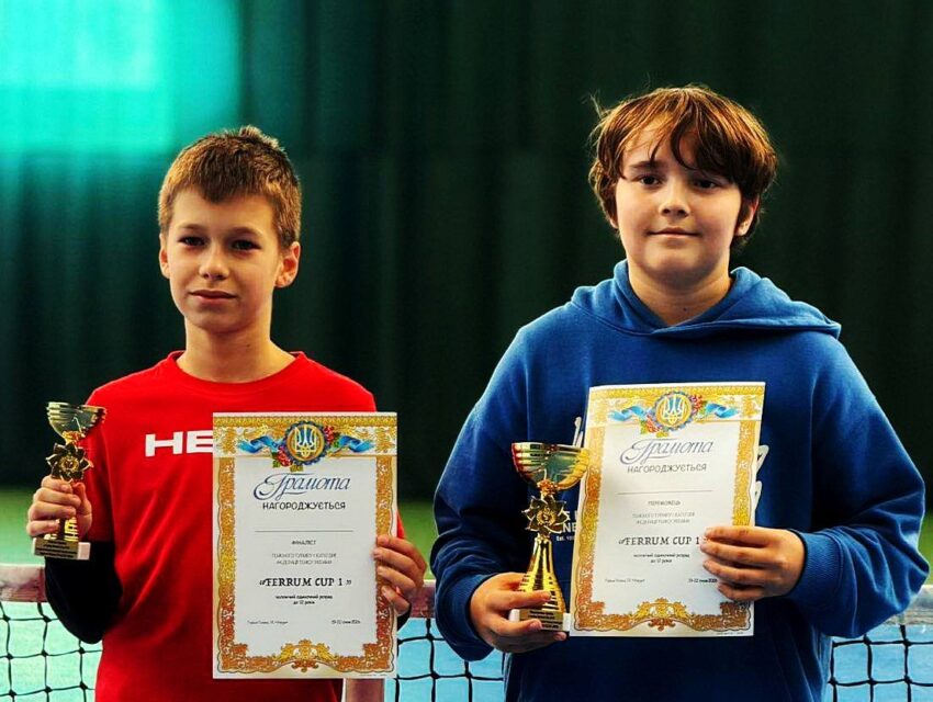 Кам’янчанин Мирослав Скульбіда виграв тенісний турнір “Ferrum Cup 1”