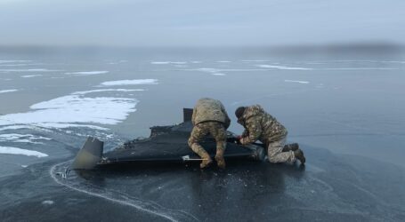 На Дніпропетровщині ворожий дрон впав на річну кригу та не здетонував
