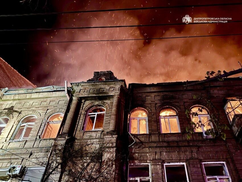 Агресор масовано атакував Дніпропетровщину, в Кам’янському минулось без надзвичайних подій