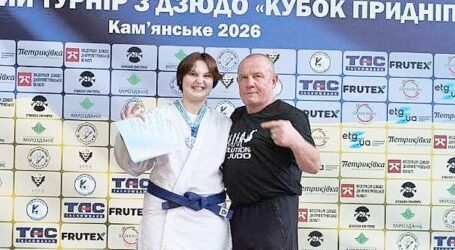 Дзюдоїстка з Кам’янського Ярослава Кірієнко виборола «срібло» на Всеукраїнському турнірі “Кубок Придніпров’я”