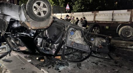 У Львові під час конфлікту з ТЦК перекинули службовий автомобіль: влада, поліція та військові оприлюднили свої версії