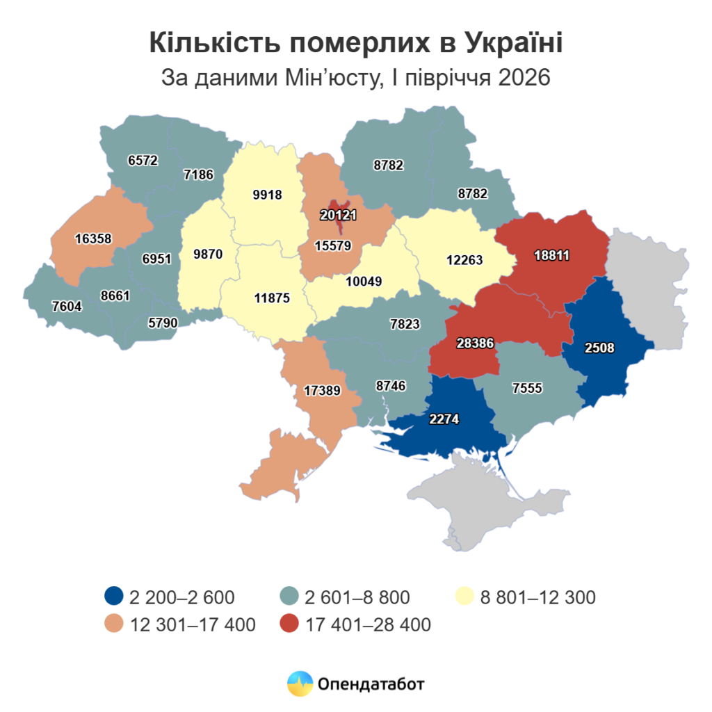 Дніпропетровщина знов лідирує за рівнем смертності в Україні - ФОТО