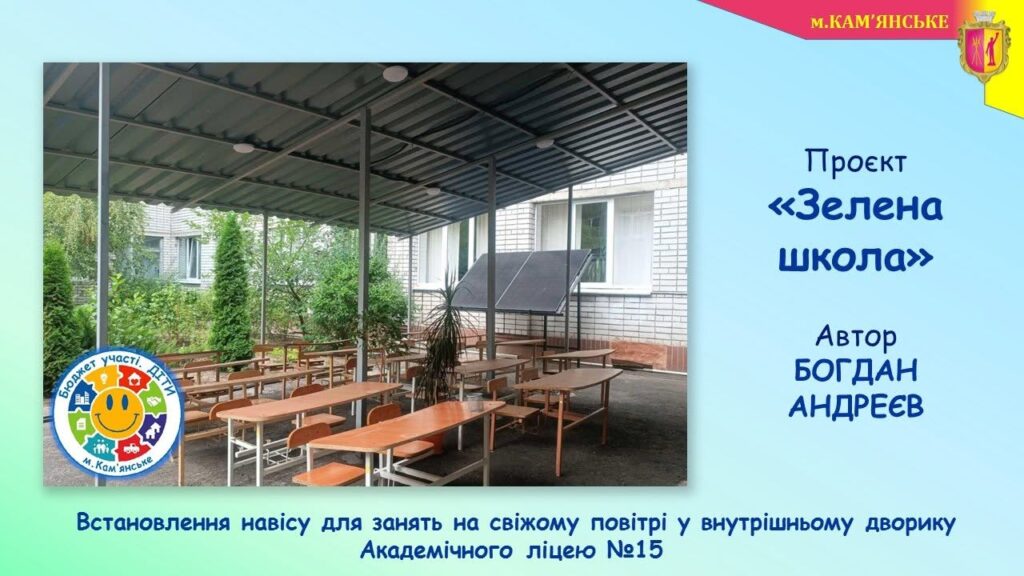 Новації, які змінюють школи Кам’янського: які проєкти вже реалізовано в межах програми Бюджет участі. ДІТИ – 2026 - ФОТО